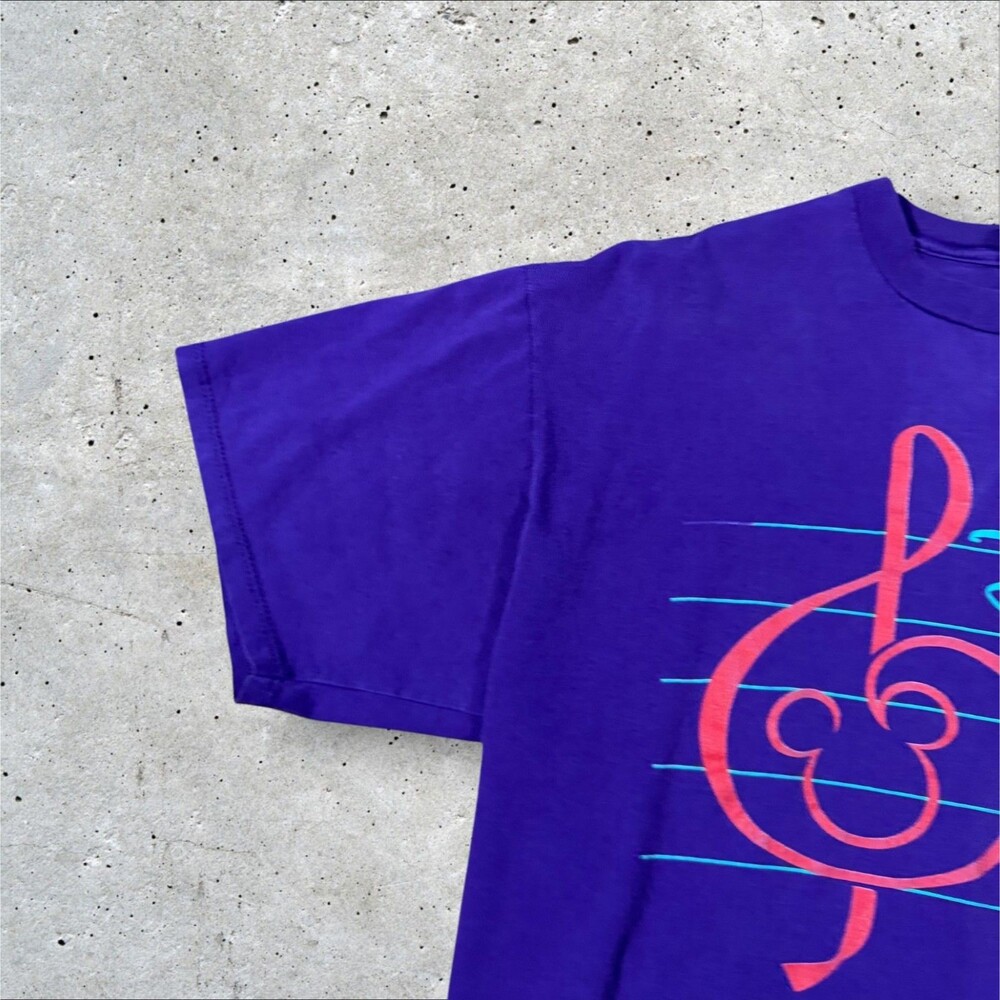 Vintage 90s Disney Designs Magic Music Days Shirt XL Made In USA Purple - Picture 4 of 8
